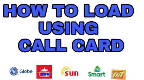 How to Load Prepaid Call and Text Card